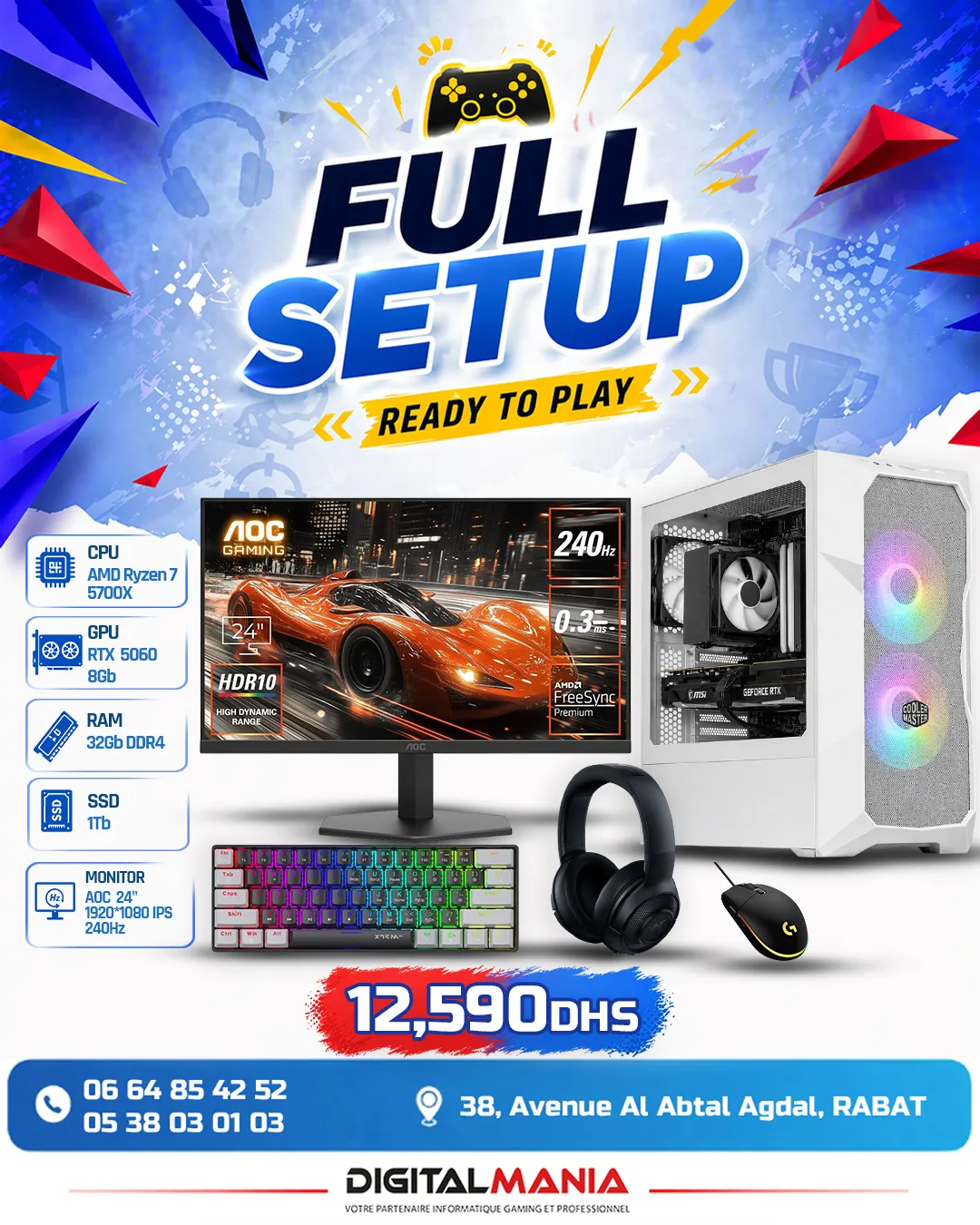 Full Setup RTX 5060 — Ryzen 7