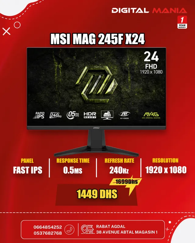 MSI MAG 245F X24