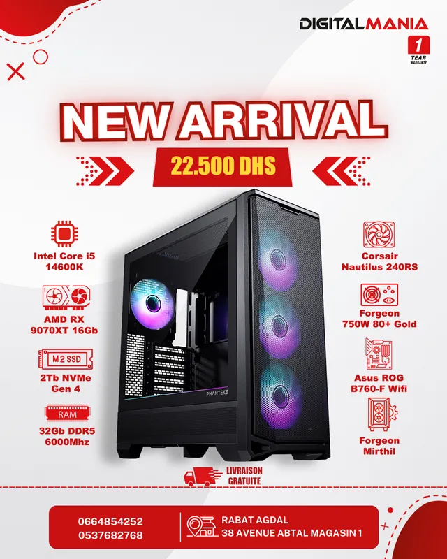 PC Gamer i5-14600K + RX 9070XT